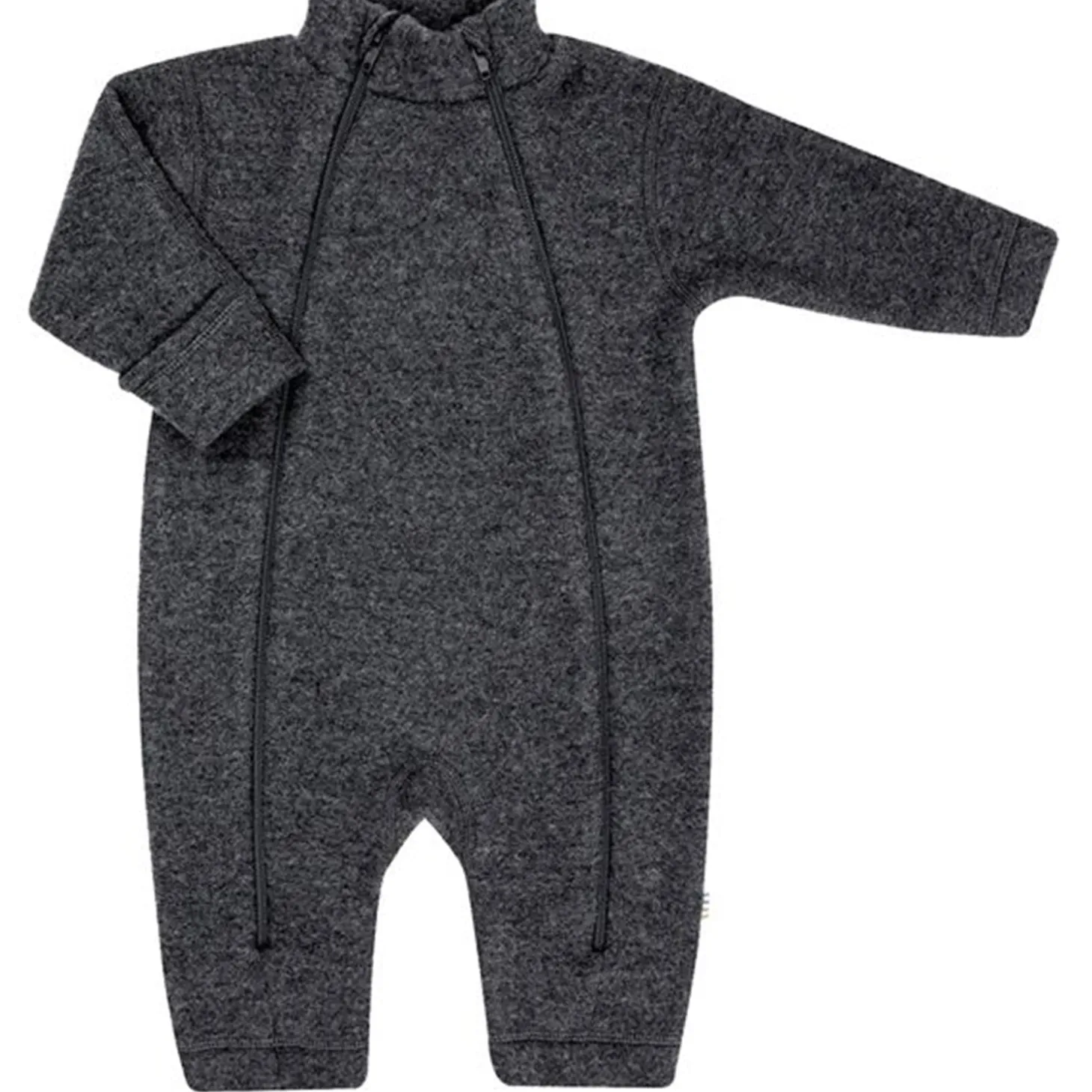 Joha Uld Gråmeleret Heldragt 2 i 1