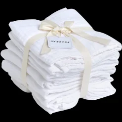 Økologisk Stofble Forvasket Hvide 8-pak