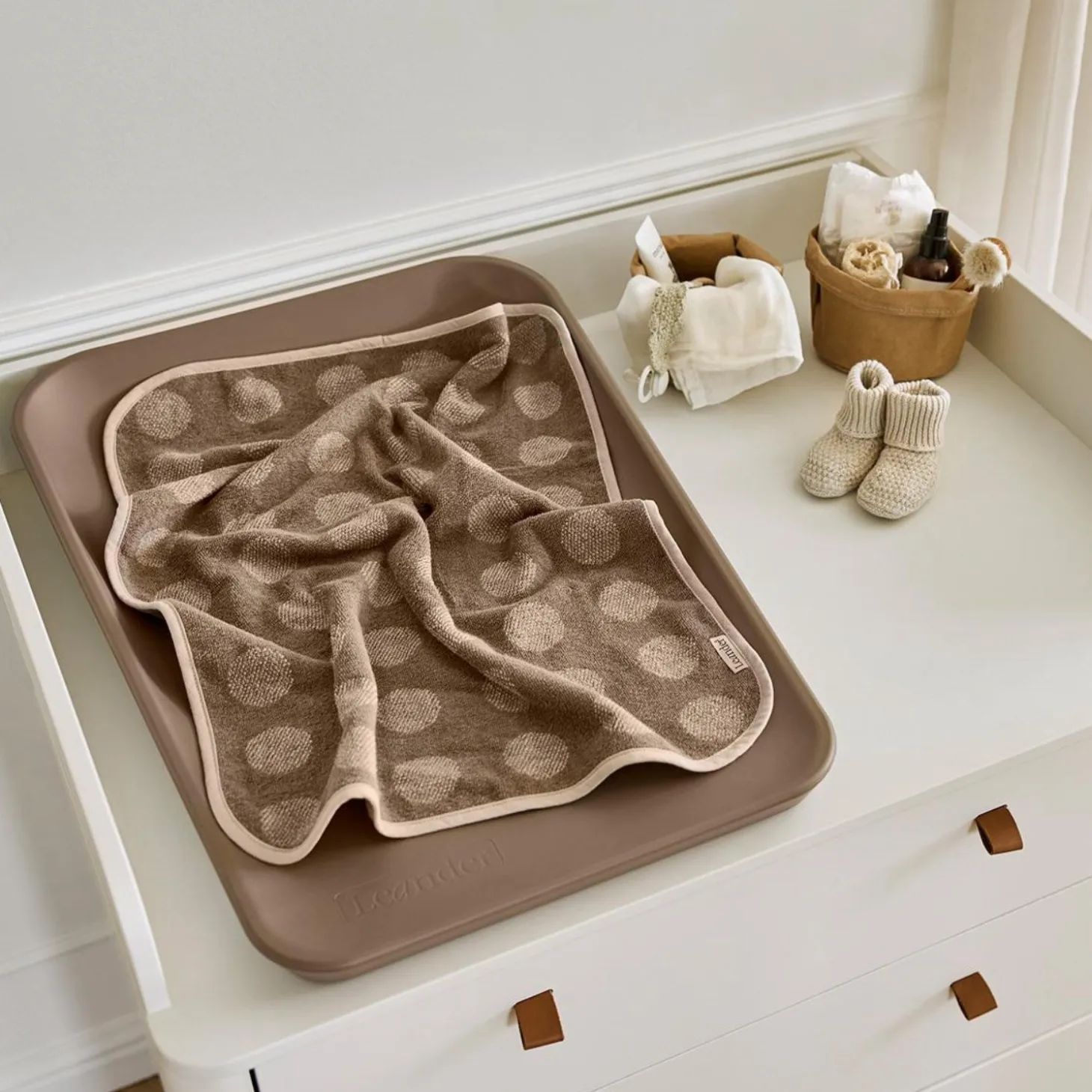 Leander Topper Til Puslepude Mocca