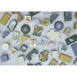 Little Dutch Forest Friends Blue Byggeklodser Træ