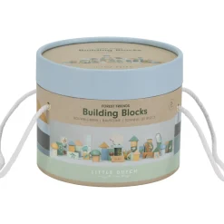 Little Dutch Forest Friends Blue Byggeklodser Træ