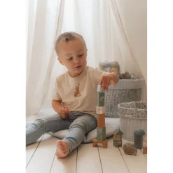 Little Dutch Forest Friends Blue Byggeklodser Træ