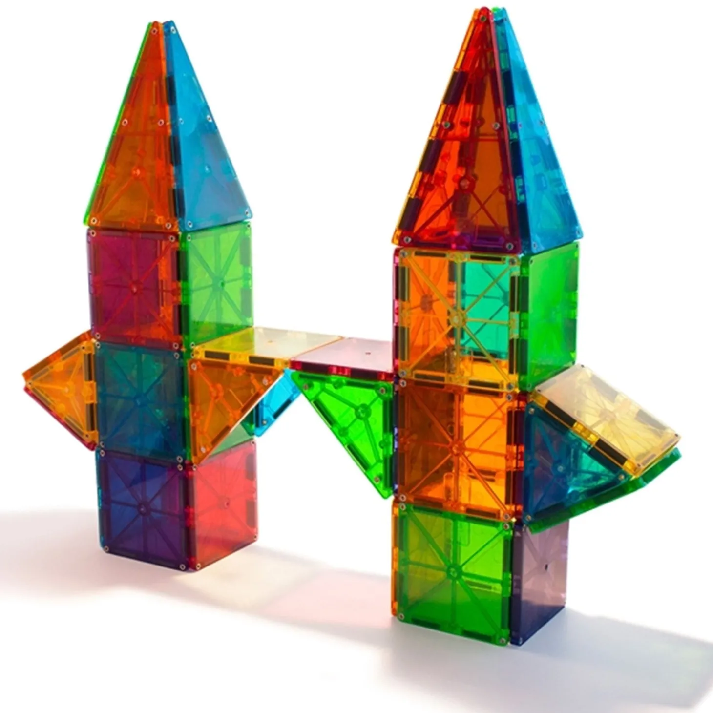 Magna-Tiles® Clear Colors - Magnetsæt 100 Dele