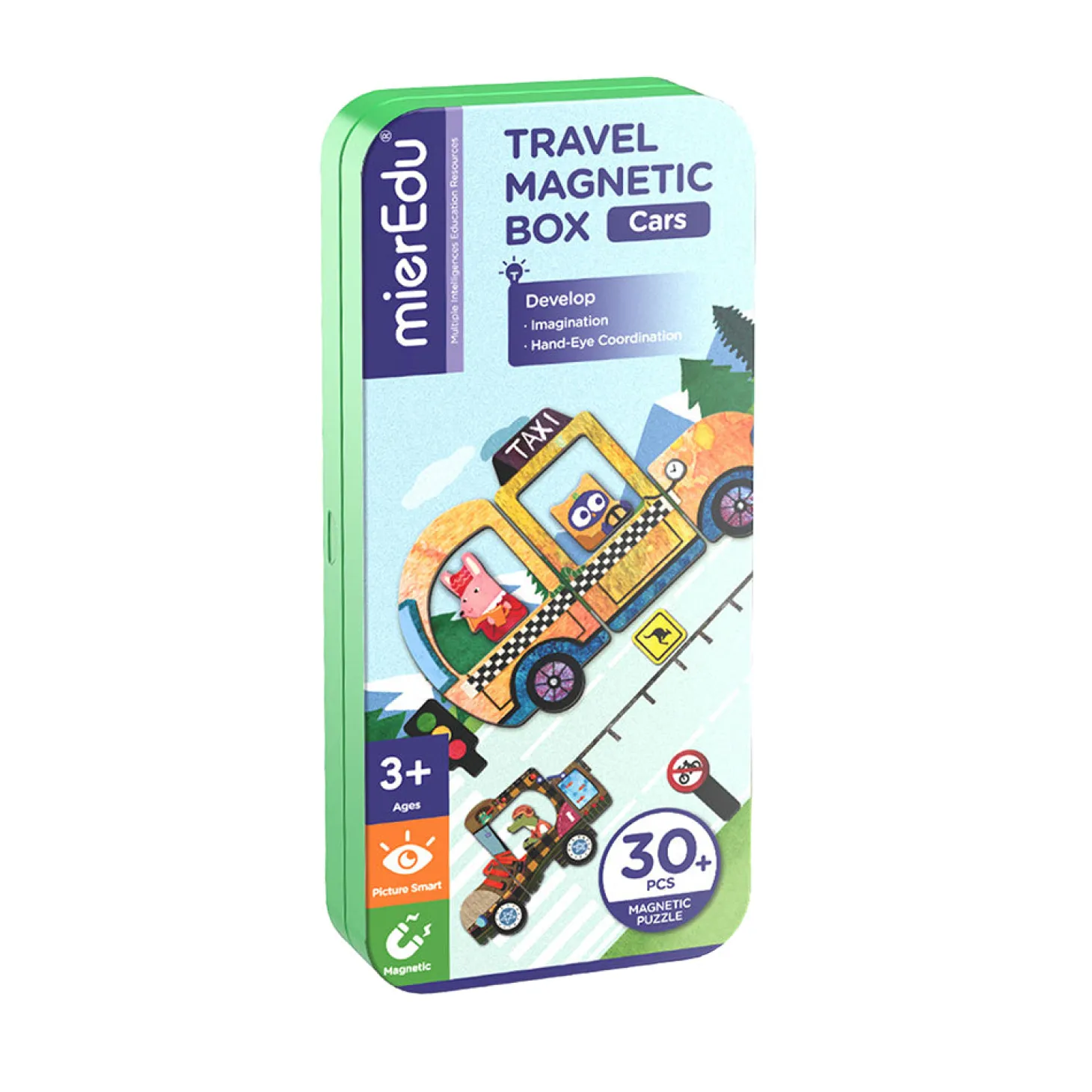 mierEdu - Magnetisk rejsesæt - Biler