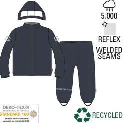 Mikk-Line Regntøj Jakke Og Bukser Blue Nights