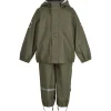 Mikk-Line Regntøj Jakke Og Bukser Dusty Olive