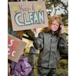 Mikk-Line Regntøj Jakke Og Bukser Dusty Olive