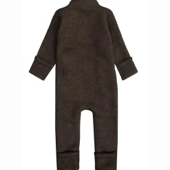 Mikk-Line ulddragt - Dark Brown Melange