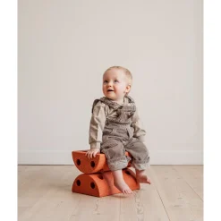 MODU Børneskammel Burnt Orange / Dusty Green