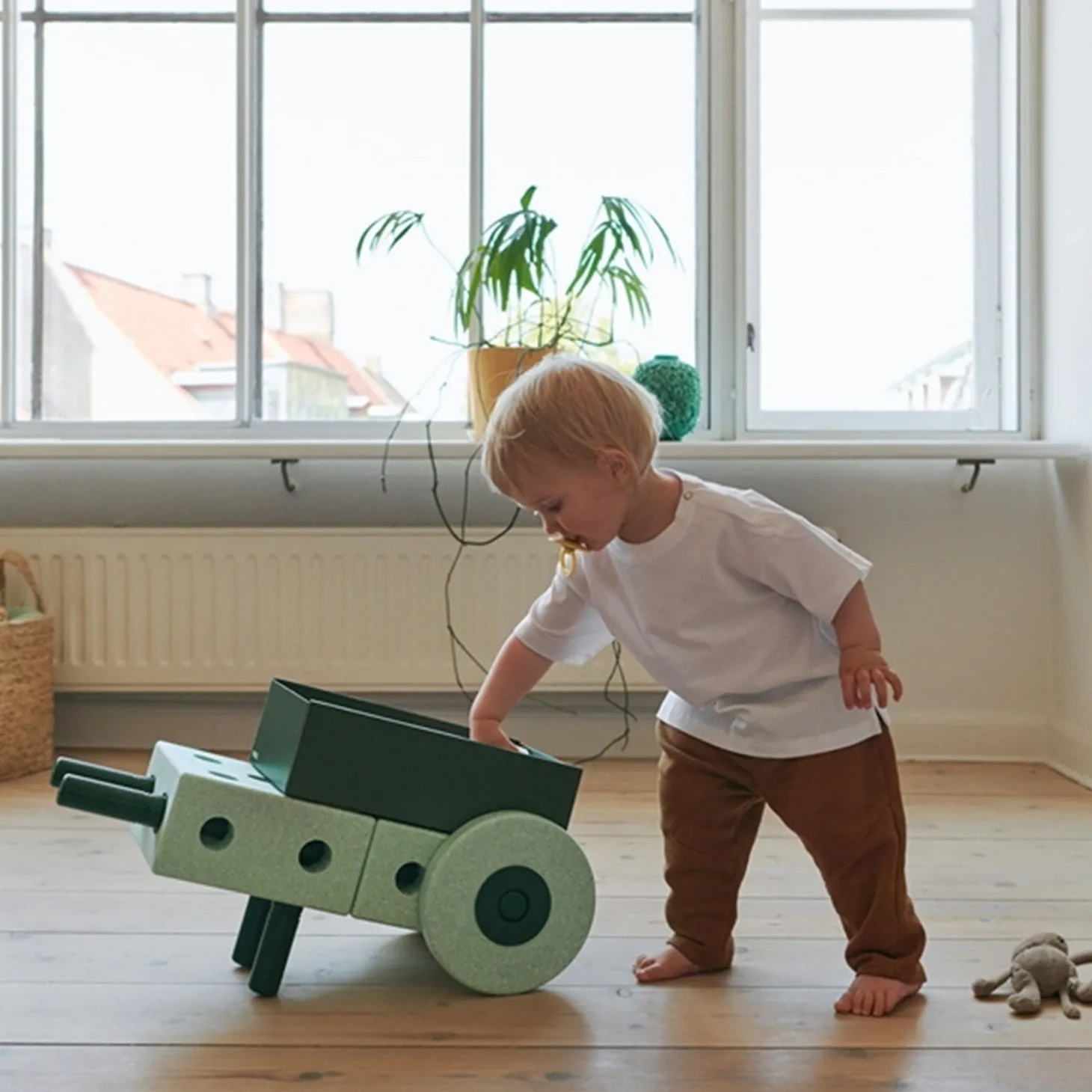 MODU 3-i-1 Baby Walker Ocean Mint/Forest Green