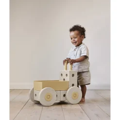 MODU 3-i-1 Baby Walker Sand Grey / Honey Yellow
