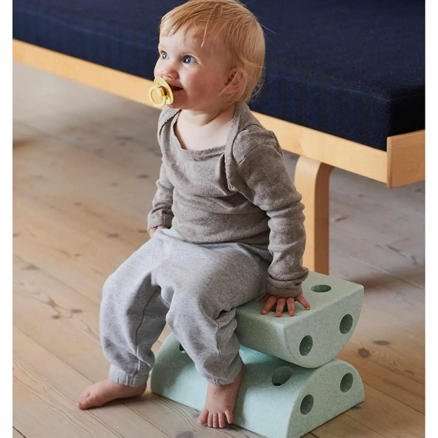 MODU 3-i-1 Balancerulle Ocean Mint/Forest Green