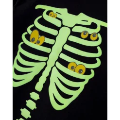 Name It Black Yellow Oween Top Sæt Skeleton