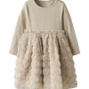 Name It Cement Nmfsykia Tulle Ls Dress