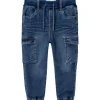 Name It Dark Blue Denim Ben Baggy Cargo Jeans Noos