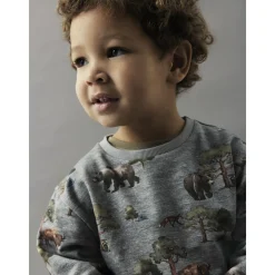 Name It Grey Melange Nmmolin Ls Nreg Sweat Bru Box