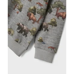 Name It Grey Melange Nmmolin Ls Nreg Sweat Bru Box