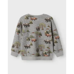 Name It Grey Melange Nmmolin Ls Nreg Sweat Bru Box