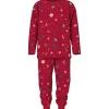 Name It Jester Red Xmas AOP Red Nmnvismas Ls Nightset