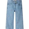 Name It Light Blue Denim Rose Wide Jeans