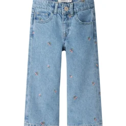Name It Light Blue Denim Rose Wide Jeans