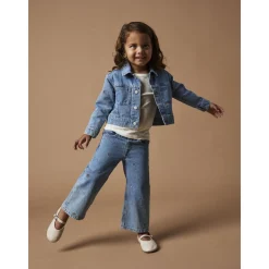 Name It Light Blue Denim Rose Wide Jeans