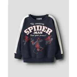 Name It Navy Blazer Nmmobert Spider Nreg Sweat Bru Mar