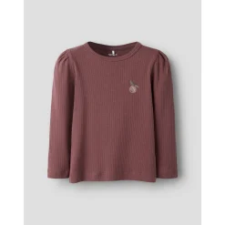 Name It Rose Brown Nmfolika Ls Xsl Top