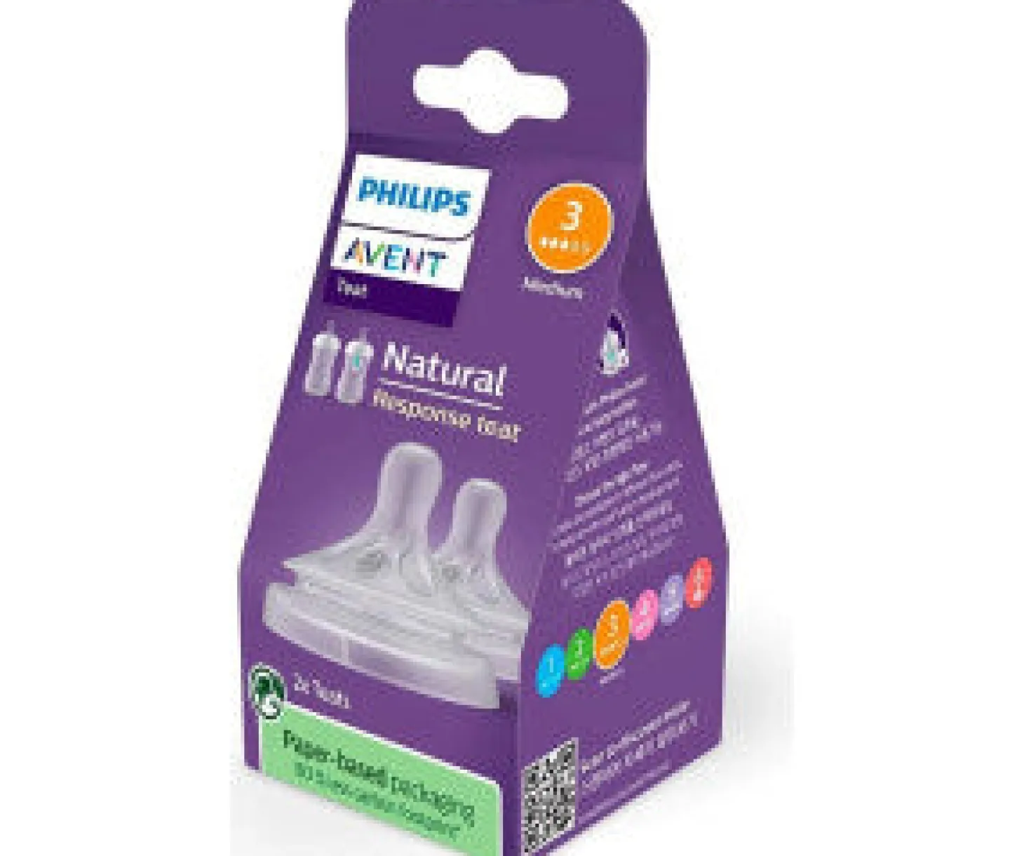 Philips Avent Natural Response Suttehoveder flow 3 - medium
