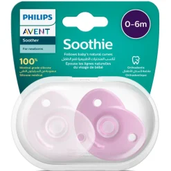 Philips Avent Soothie - "Lyserød/lilla" - 0-6mdr