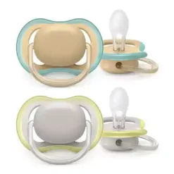 Philips Avent ultra air sutter - 0-6mdr - "Grå/gul"