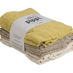 Pippi Økologiske Stofbleer 6-pak Rattan