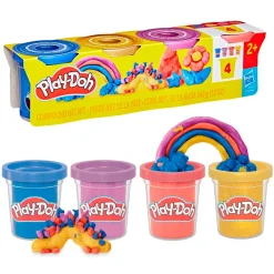 Play-Doh 4 Pack Specialty 340 g - Shimmery Metalli