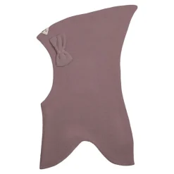 Racing Kids Top Elefanthue Uld/Bomuld m. Sløjfe 3-lags Dusty Purple