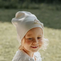 Racing Kids Tophue Windproof 2-lags Sløjfe Eggshell