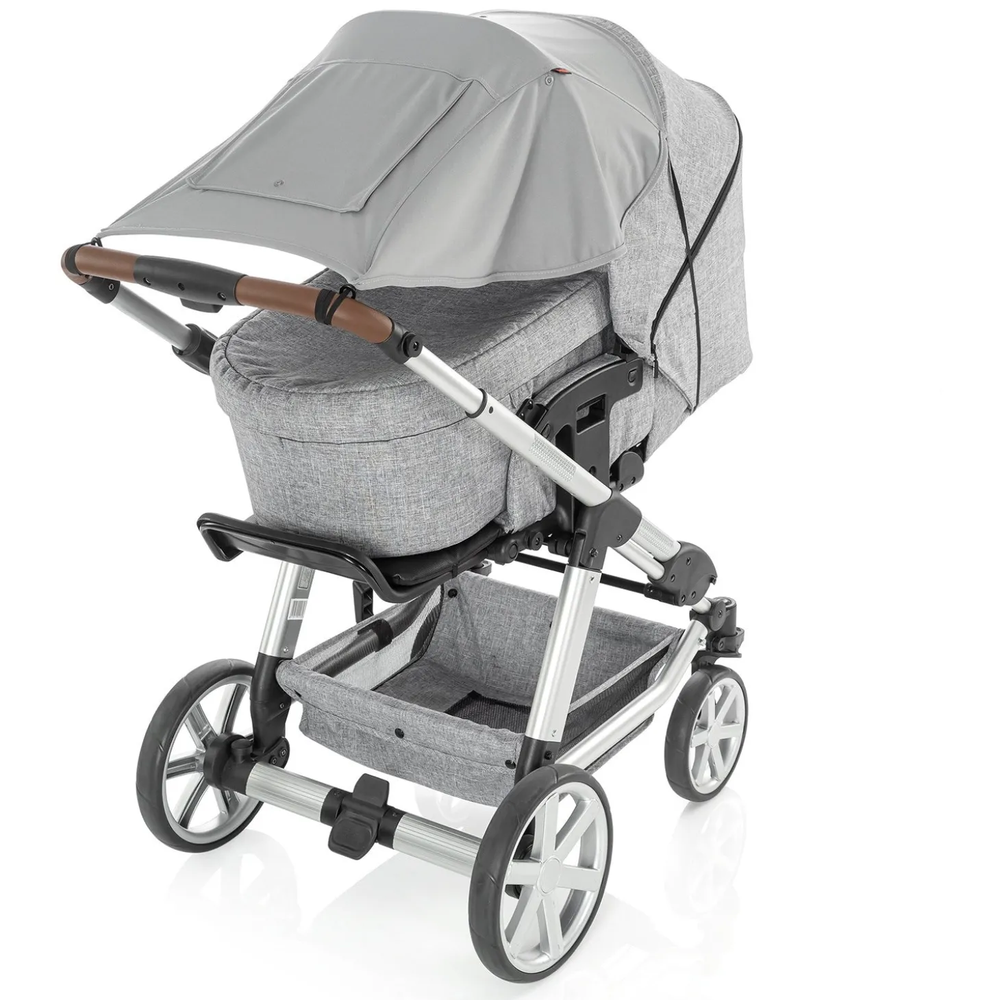 REER Grå ShineSafe - Markise Til Barnevognen