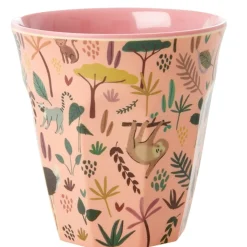 RICE Coral All Over Jungle Animal Print Mellem Melamin Kop