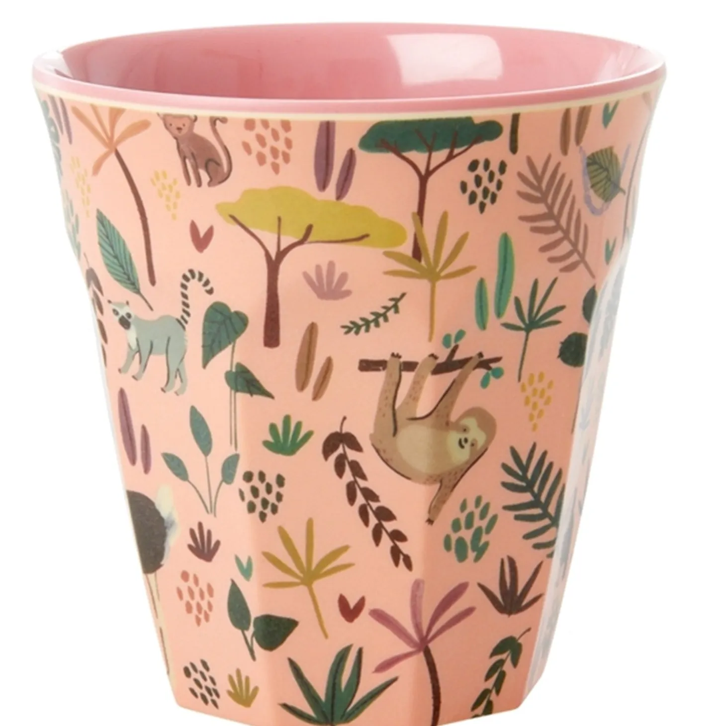 RICE Coral All Over Jungle Animal Print Mellem Melamin Kop