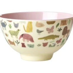 RICE Sweet Jungle Print Lille Melamin Skål
