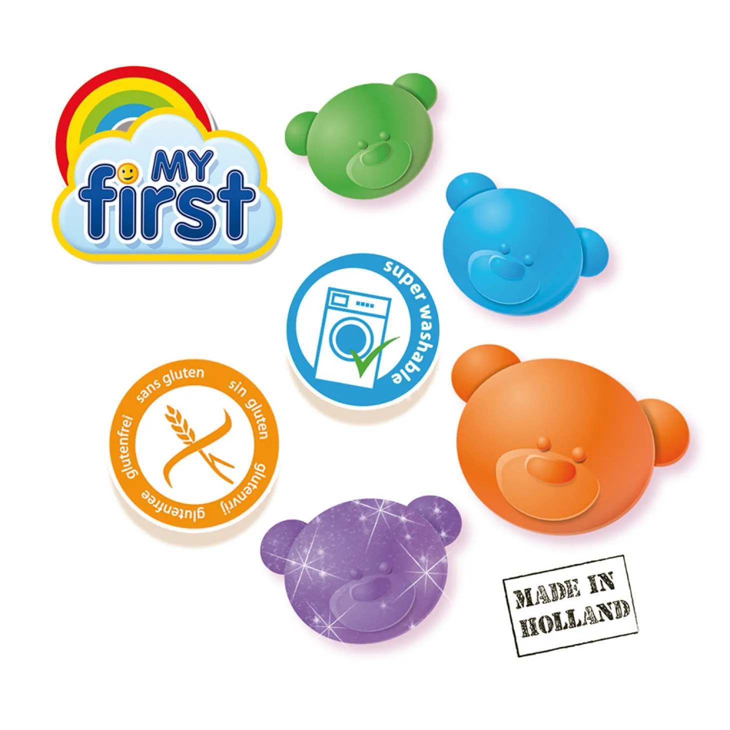 SES Creative - Min første - Modellervoks med lilla glitter