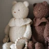 Smallstuff Aktivitetsbamse, bouclé merino uld, off white
