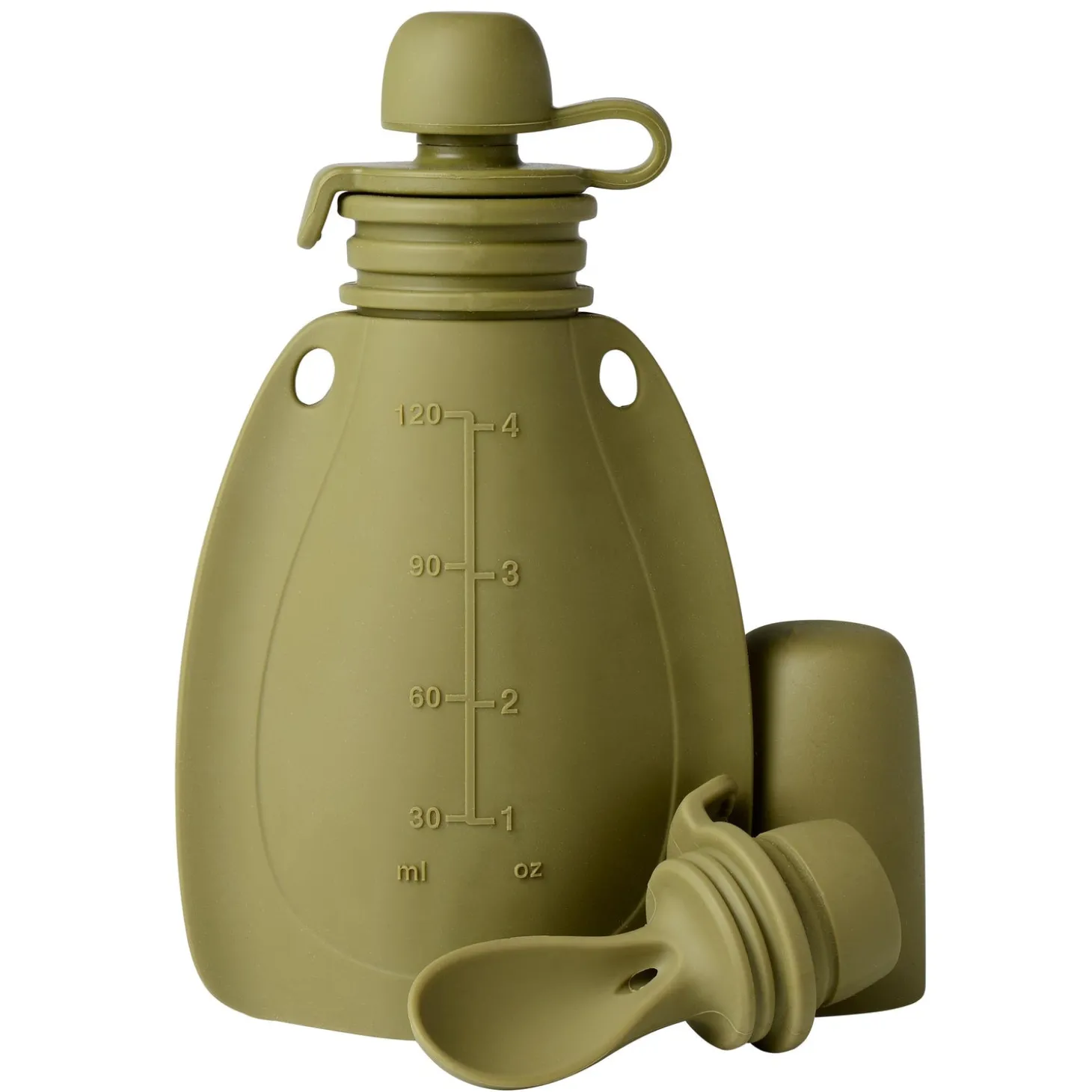 Smoothie flaske m/ske og beskyttelseskappe Blød kanin - Soft Rabbit